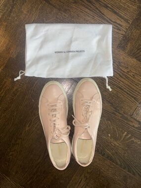 Common Projects Women's Light Pink Leather Sneakers